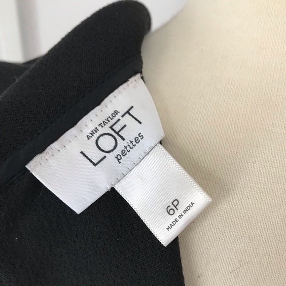 LOFT Petites Black Sheath Career Dress Pockets Y11 - Picture 6 of 8